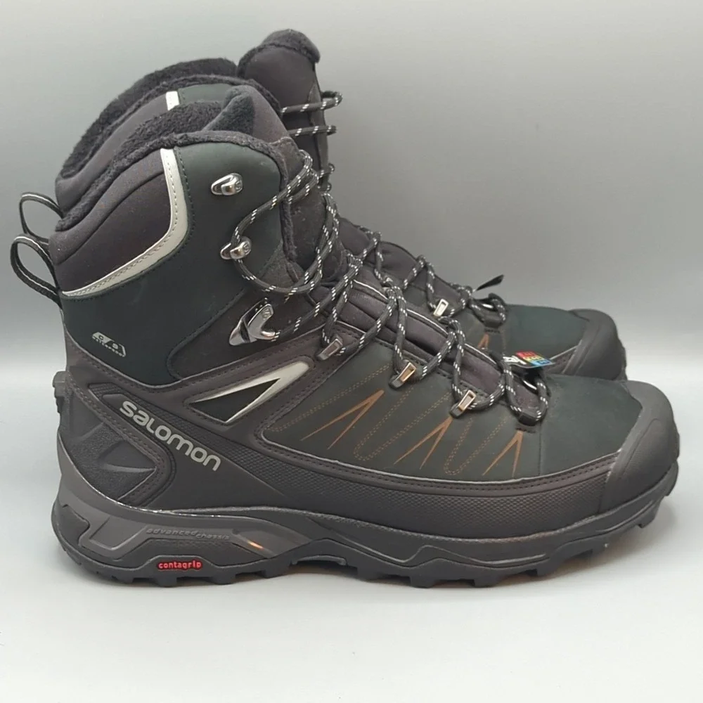 Salomon X Ultra Winter CS WP Boots Mens Size US 9 Black New Without Box